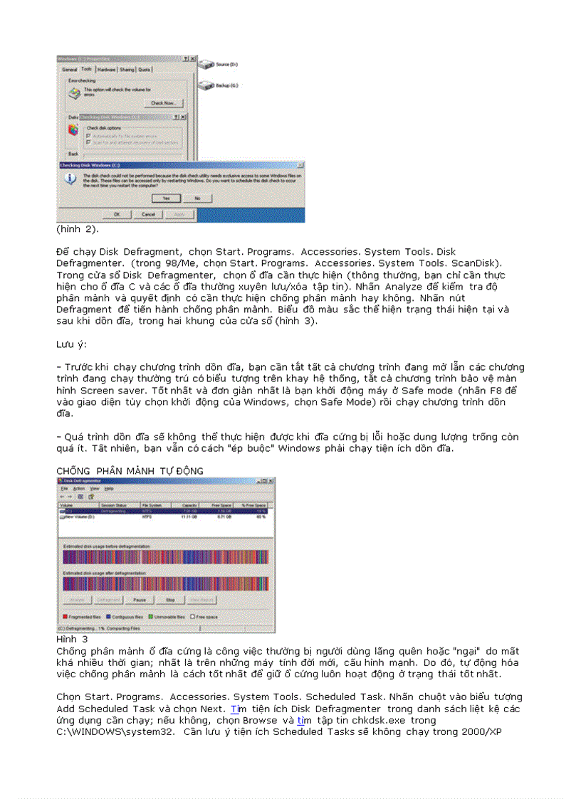 image for page Chống phân mảnh ổ cứng