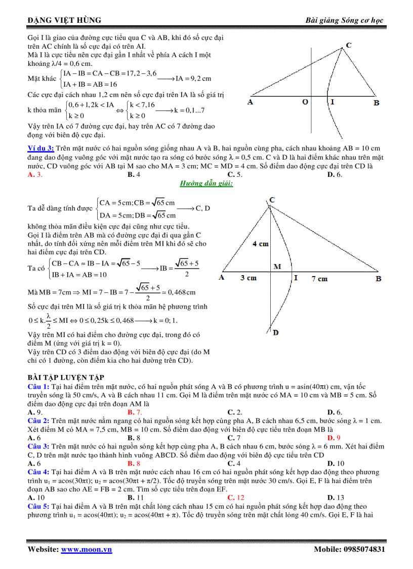 image for page Bài giảng nâng cao giao thoa sóng vât lý 12