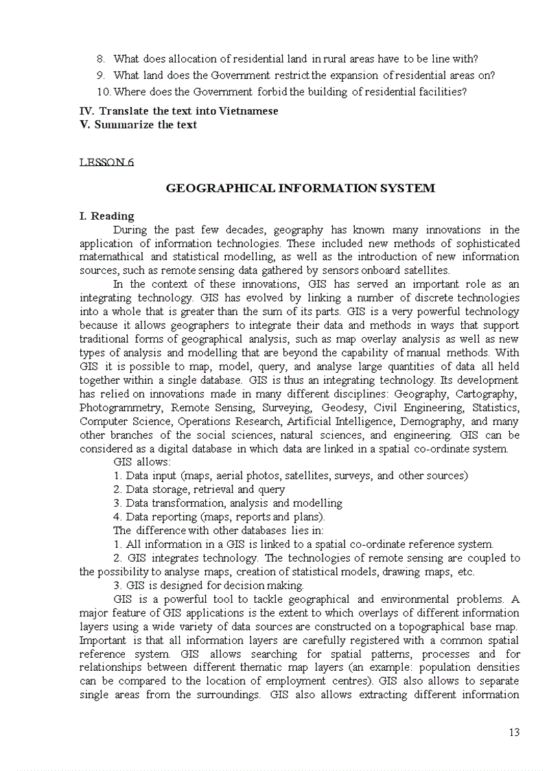 image for page Tiếng Anh chuyên ngành Tài nguyên và Môi trường