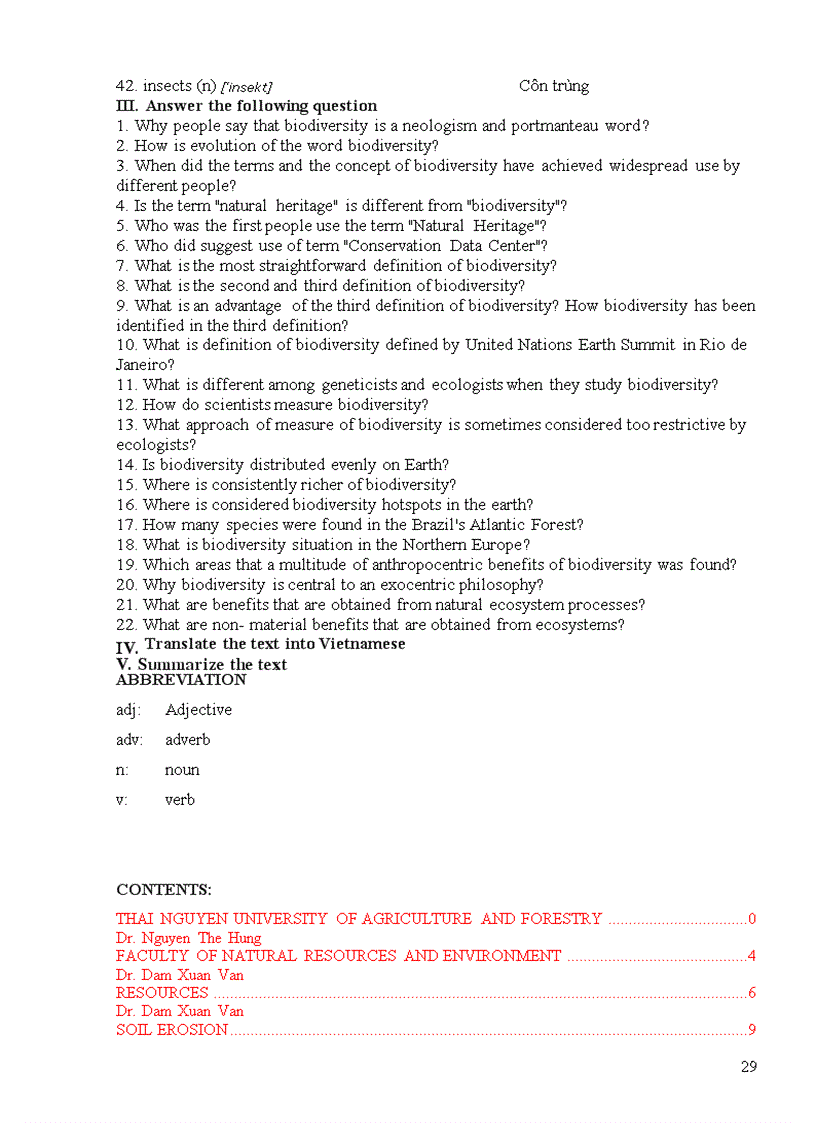 image for page Tiếng Anh chuyên ngành Tài nguyên và Môi trường