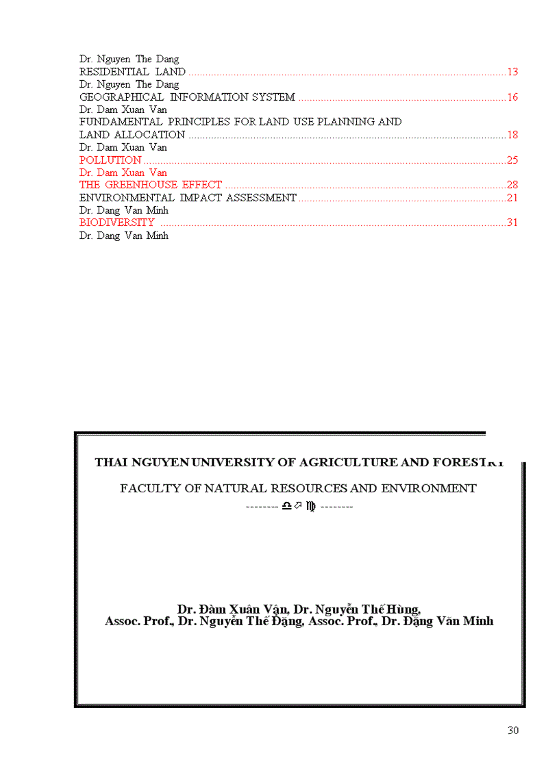 image for page Tiếng Anh chuyên ngành Tài nguyên và Môi trường