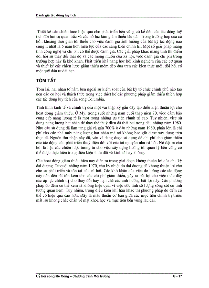 image for page Đánh giá tác động luỹ tích Khoá học G