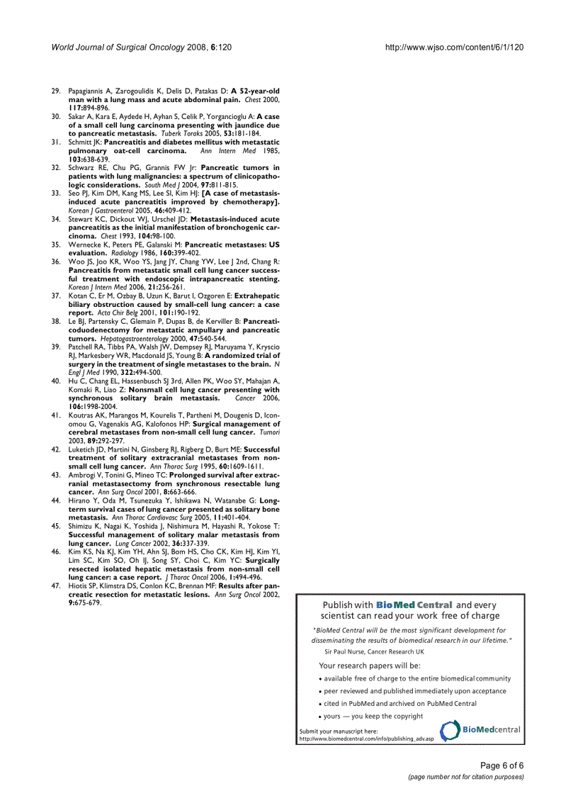 Lung adenocarcinoma presenting as obstructive jaundice a case report and review of literature