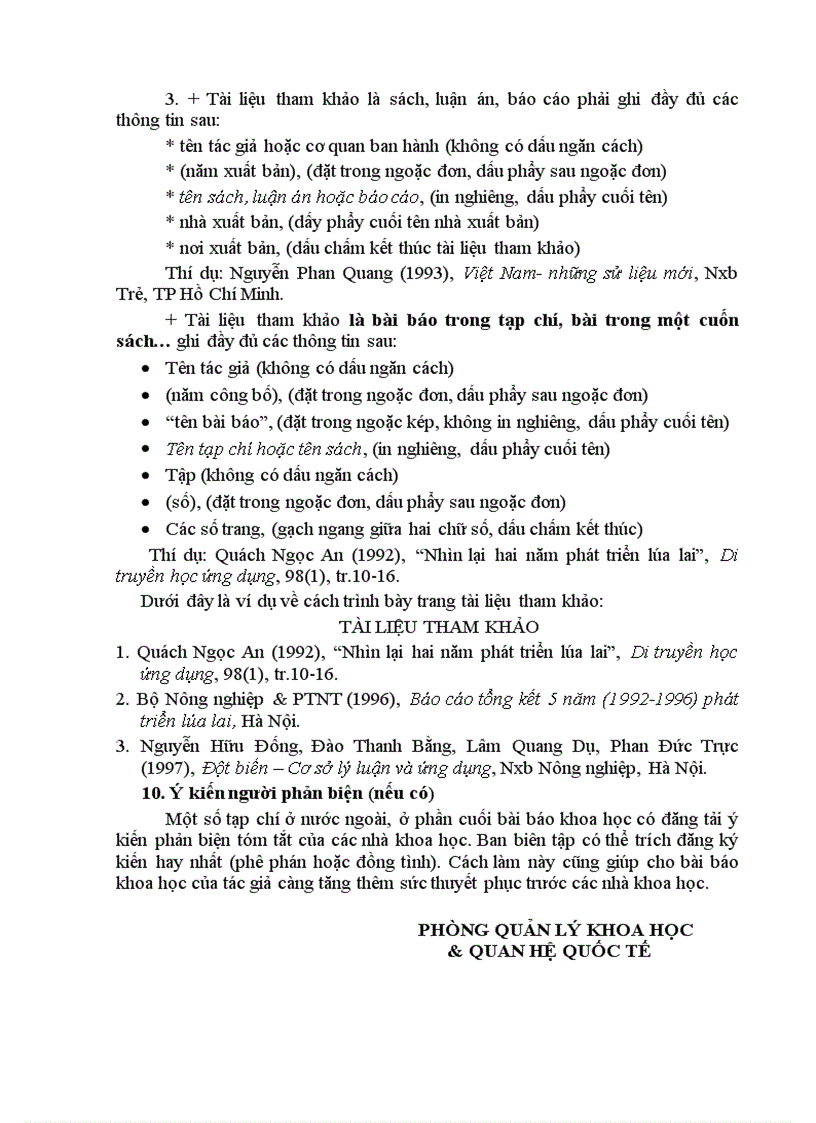 image for page Hướng dẫn Cách trình bày bài báo khoa học