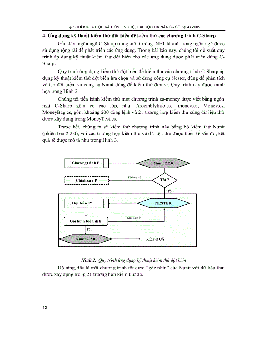 image for page Báo cáo khoa học ỨNG DỤNG KỸ THUẬT KIỂM THỬ ĐỘT BIẾN ĐỂ KIỂM THỬ CÁC CHƯƠNG TRÌNH C SHARP