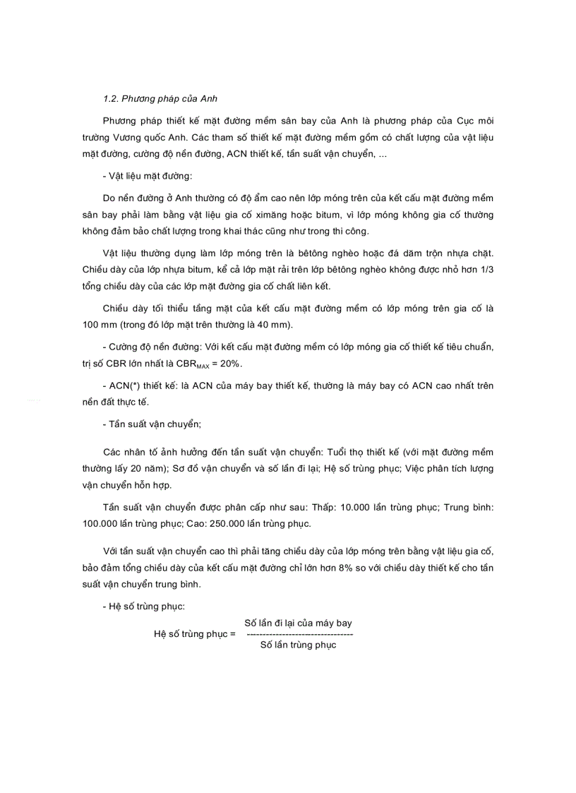 image for page Báo cáo khoa học các phương pháp thiết kế mặt đường mềm sân bay