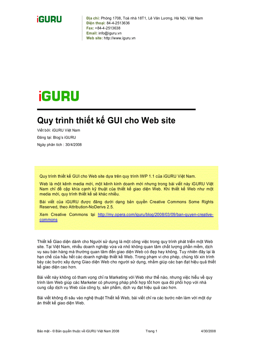 image for page Quy trình thiết kế 1 trang web