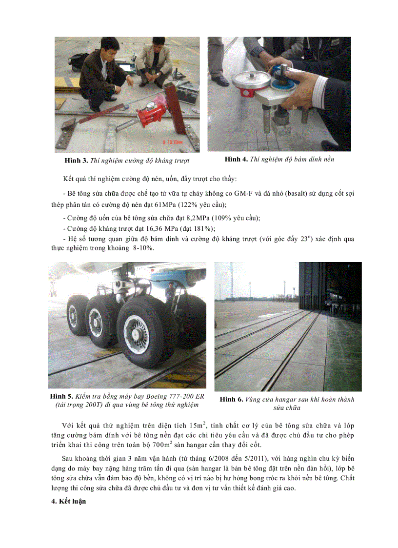 image for page Báo cáo nghiên cứu khoa học ỨNG DỤNG BÊ TÔNG MÁC CAO SỬA CHỮA MẶT SÀN HANGAR