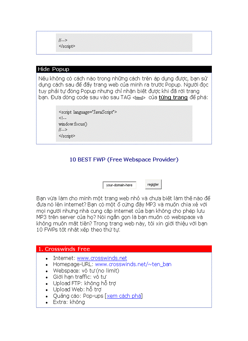 image for page Tài Liệu HTML