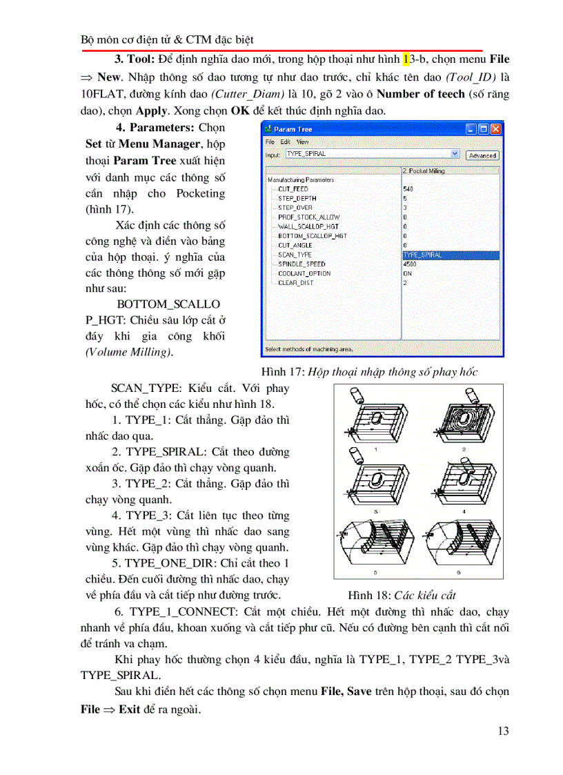 image for page Phần III CAM trong Pro ENGINEER
