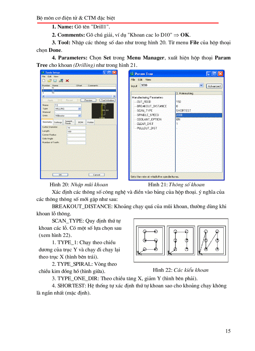 image for page Phần III CAM trong Pro ENGINEER