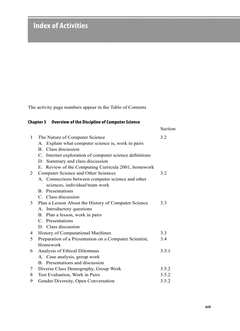 image for page Guide to Teaching Computer Science An Activity Based Approach
