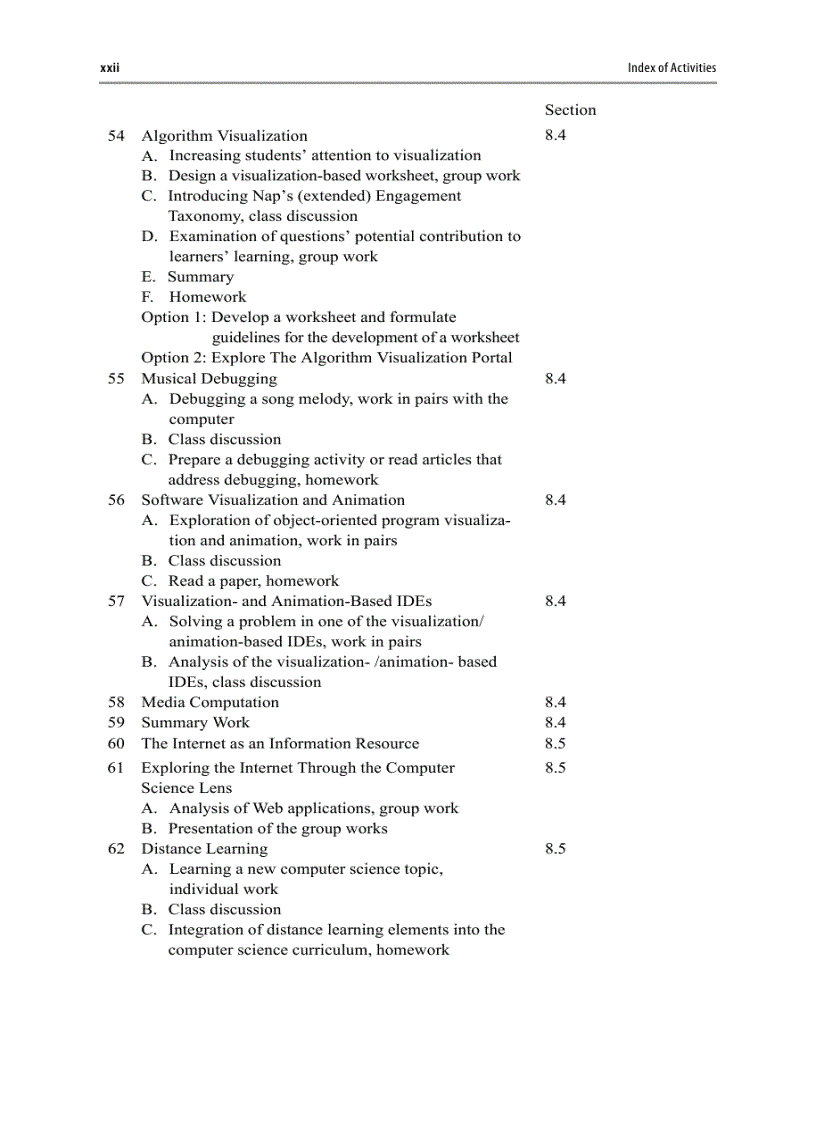 image for page Guide to Teaching Computer Science An Activity Based Approach