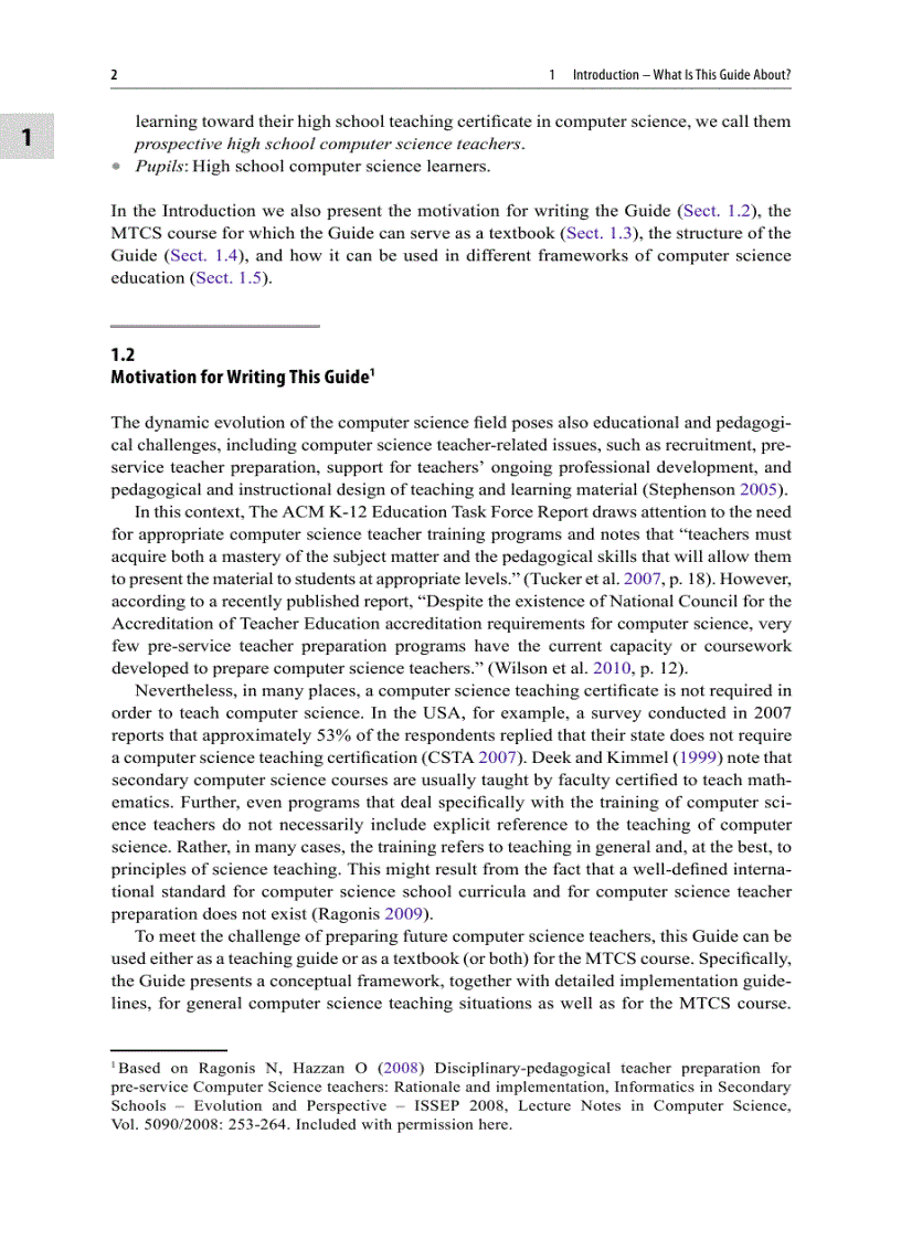 image for page Guide to Teaching Computer Science An Activity Based Approach