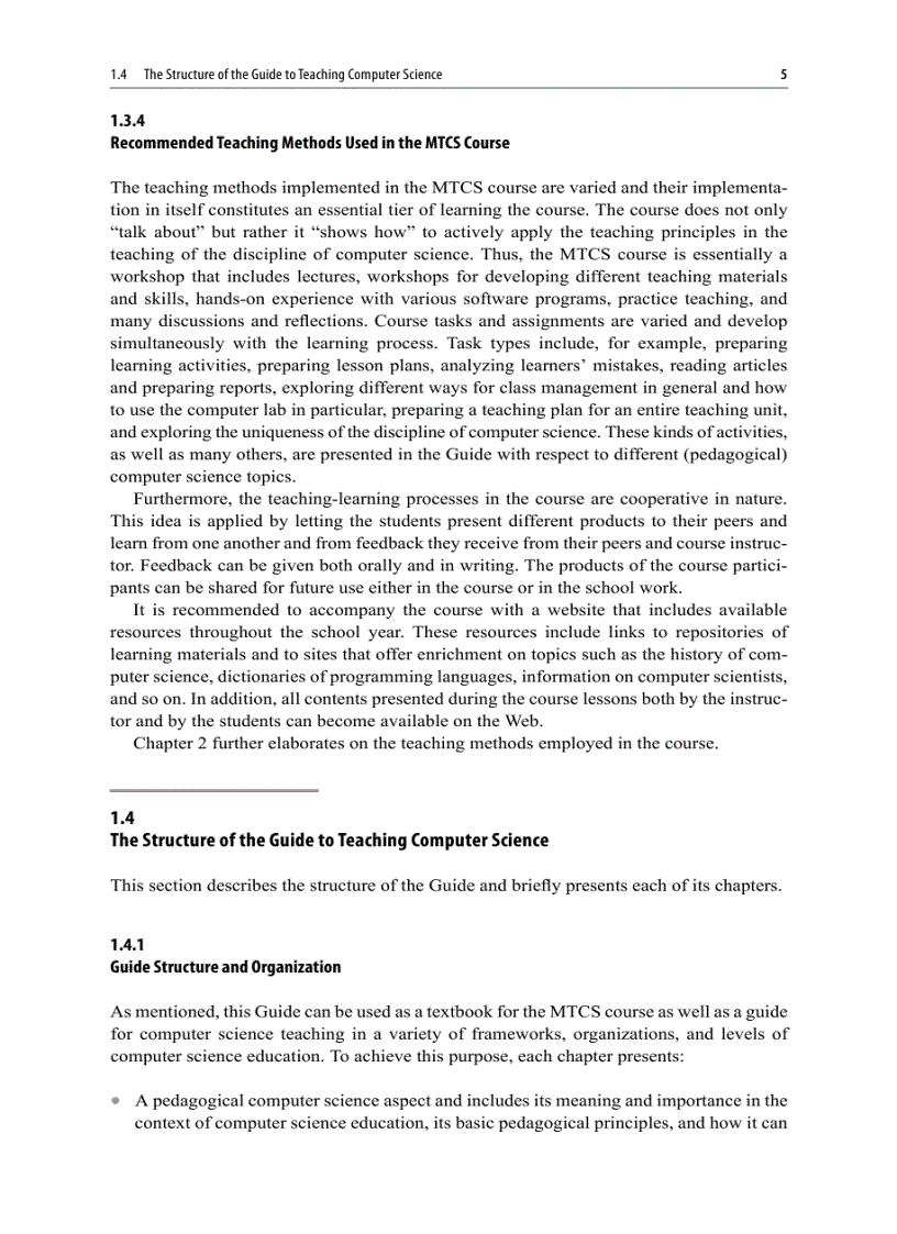 image for page Guide to Teaching Computer Science An Activity Based Approach