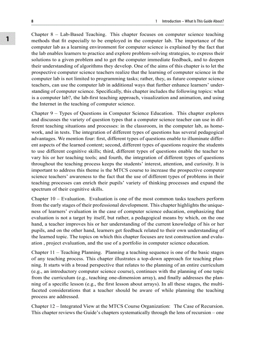 image for page Guide to Teaching Computer Science An Activity Based Approach