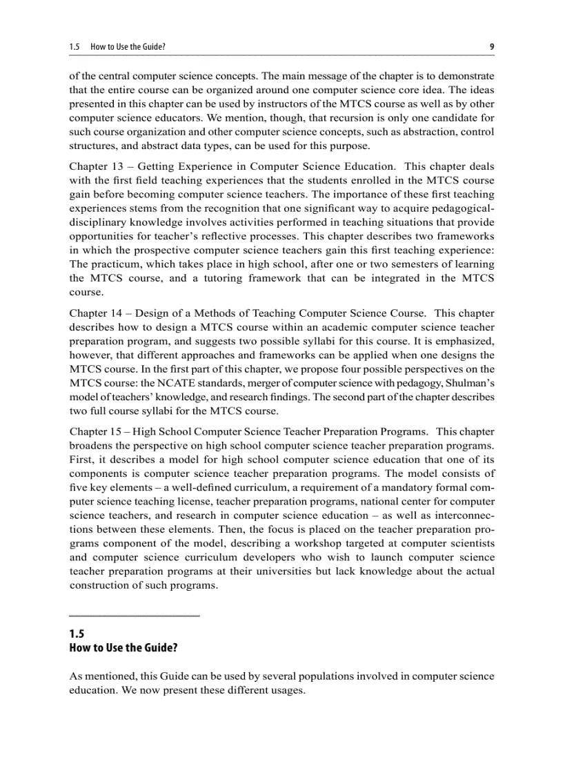 image for page Guide to Teaching Computer Science An Activity Based Approach