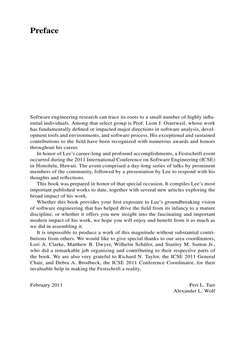 image for page Engineering of Software The Continuing Contributions of Leon J Osterweil