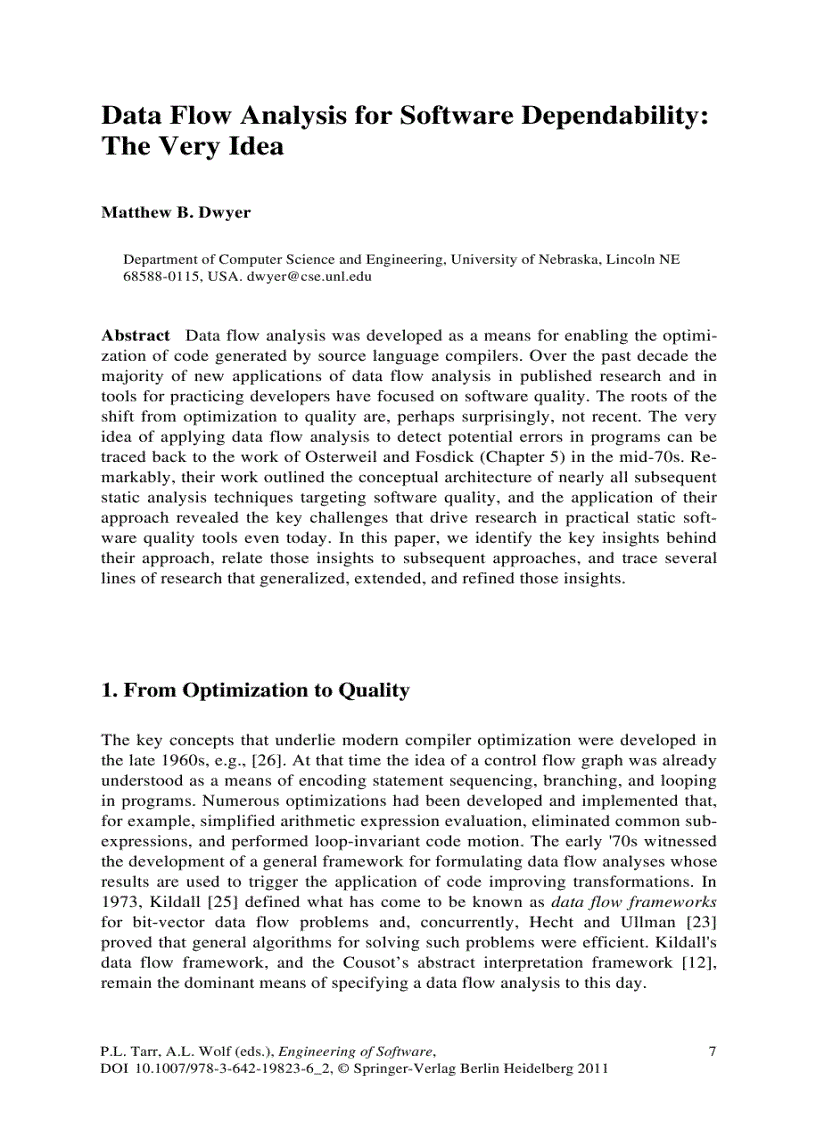 image for page Engineering of Software The Continuing Contributions of Leon J Osterweil