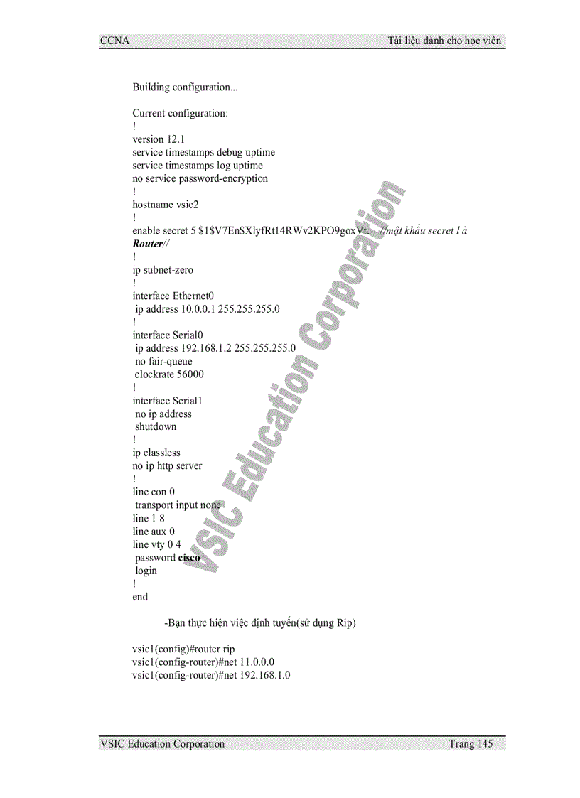 image for page Bài giảng CCNA phần 2