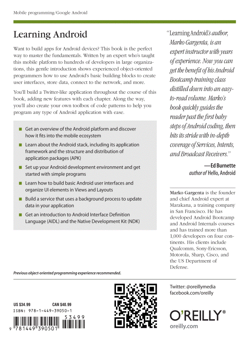 image for page Learning Android