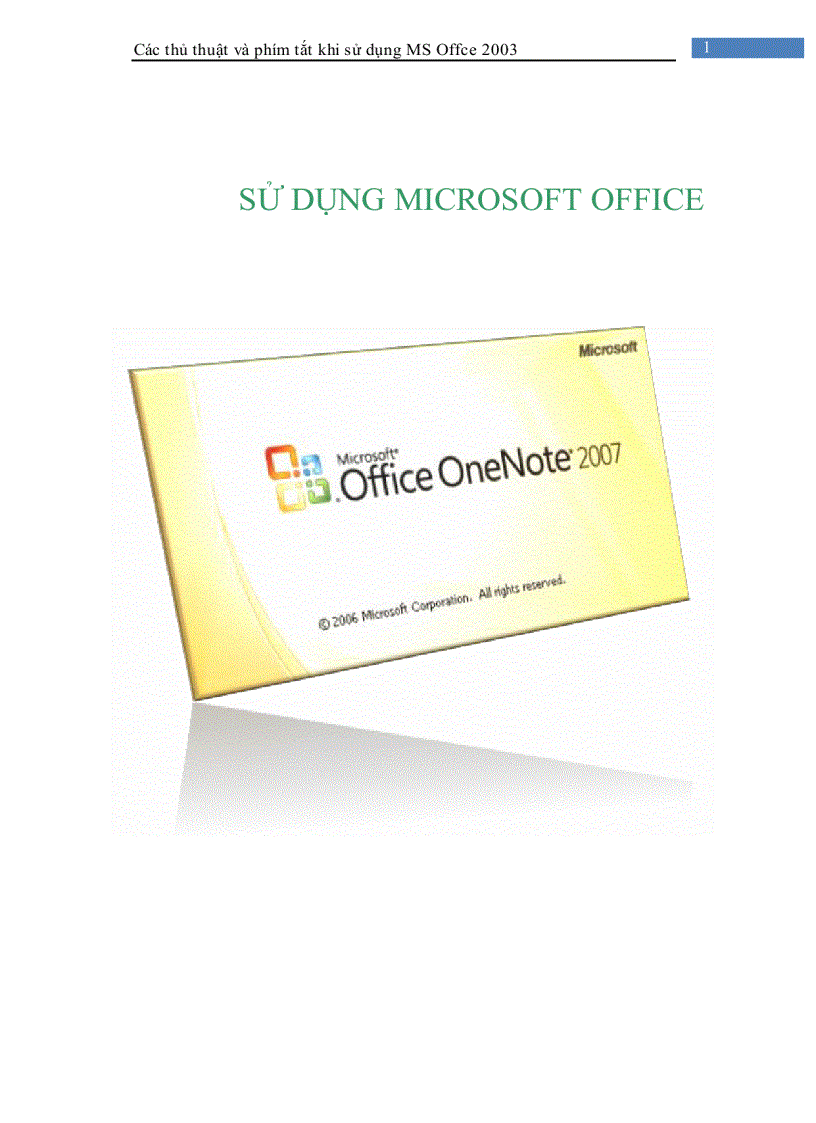 image for page Các thủ thuật khi sử dụng Microsoft Office