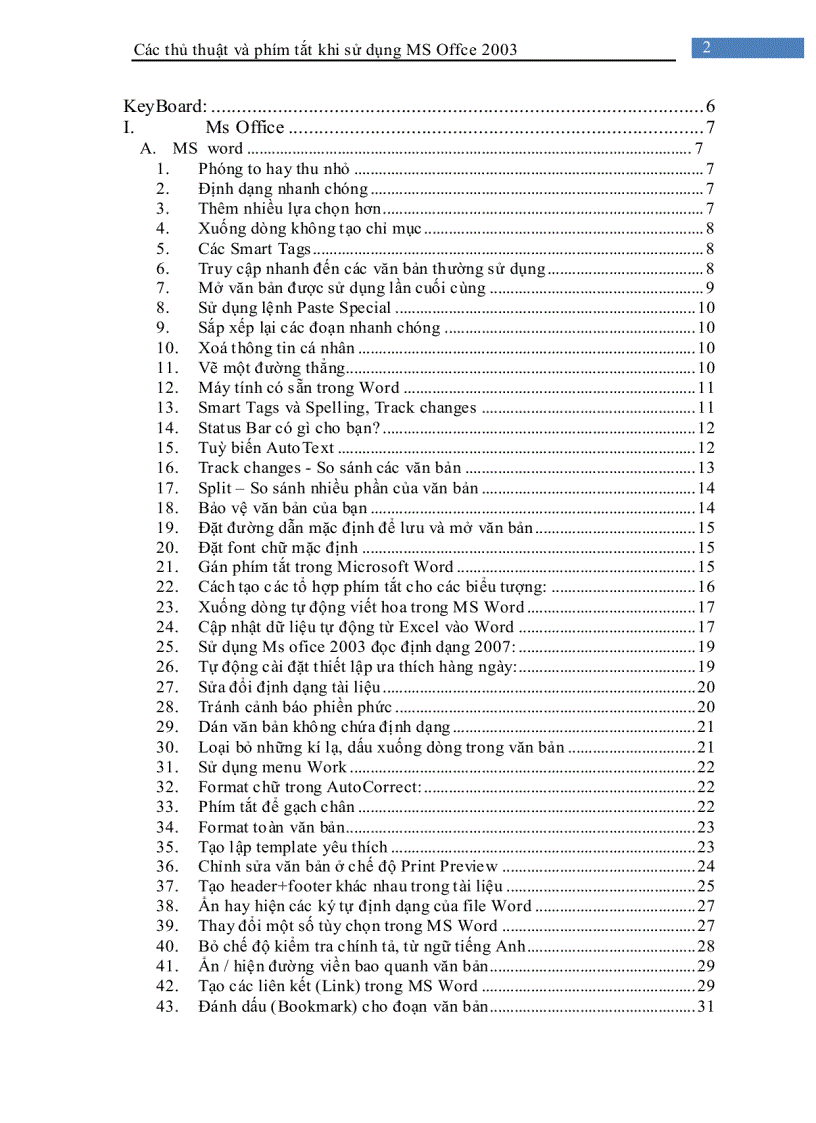 image for page Các thủ thuật khi sử dụng Microsoft Office