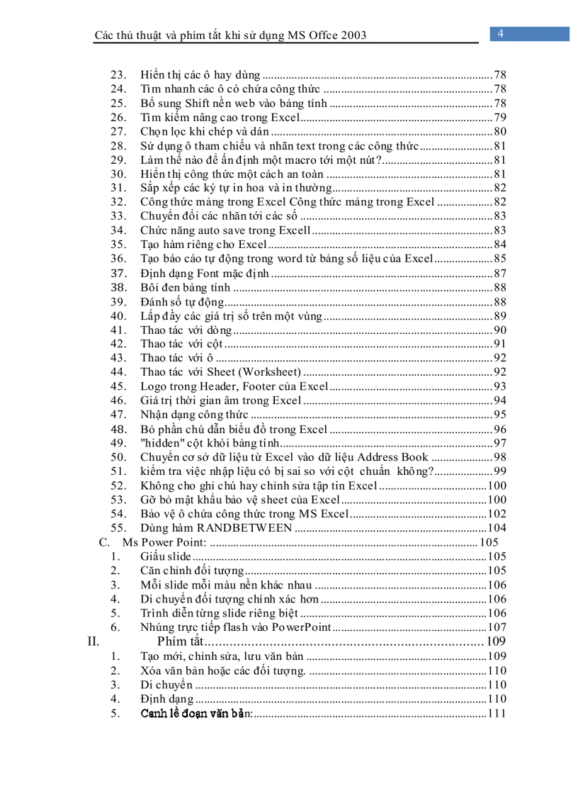 image for page Các thủ thuật khi sử dụng Microsoft Office