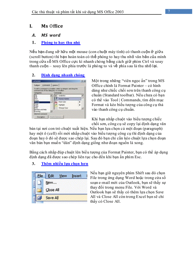 image for page Các thủ thuật khi sử dụng Microsoft Office