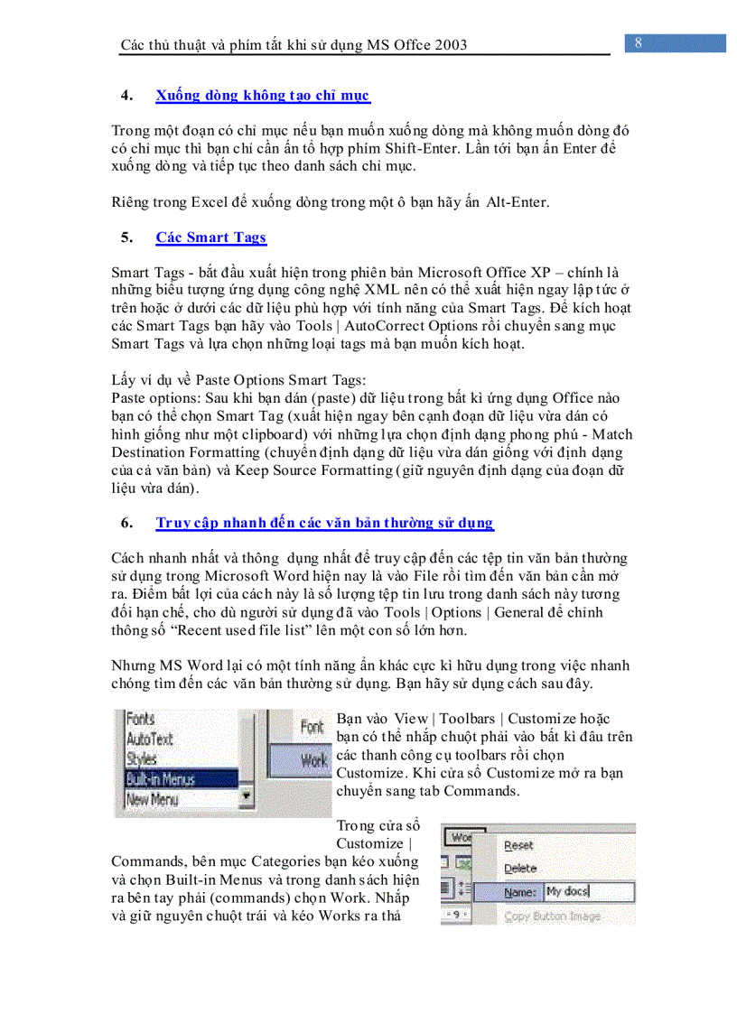 image for page Các thủ thuật khi sử dụng Microsoft Office