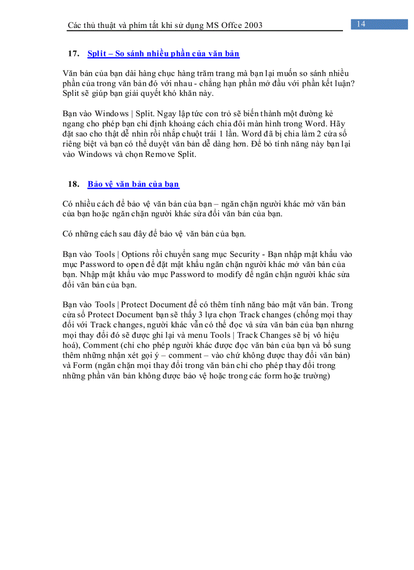 image for page Các thủ thuật khi sử dụng Microsoft Office