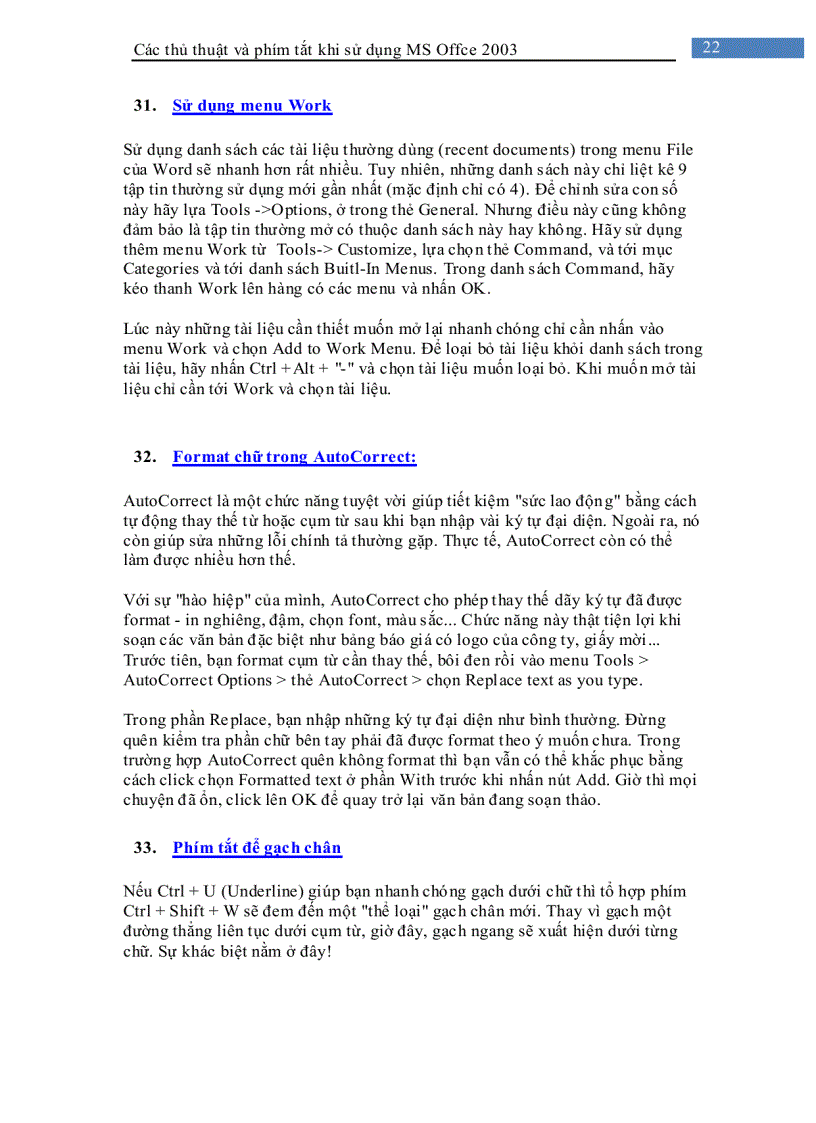 image for page Các thủ thuật khi sử dụng Microsoft Office