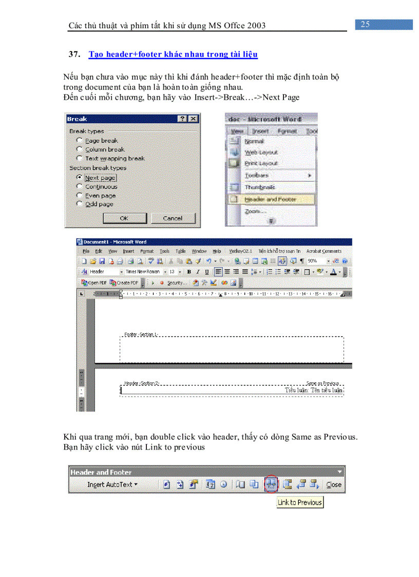 image for page Các thủ thuật khi sử dụng Microsoft Office