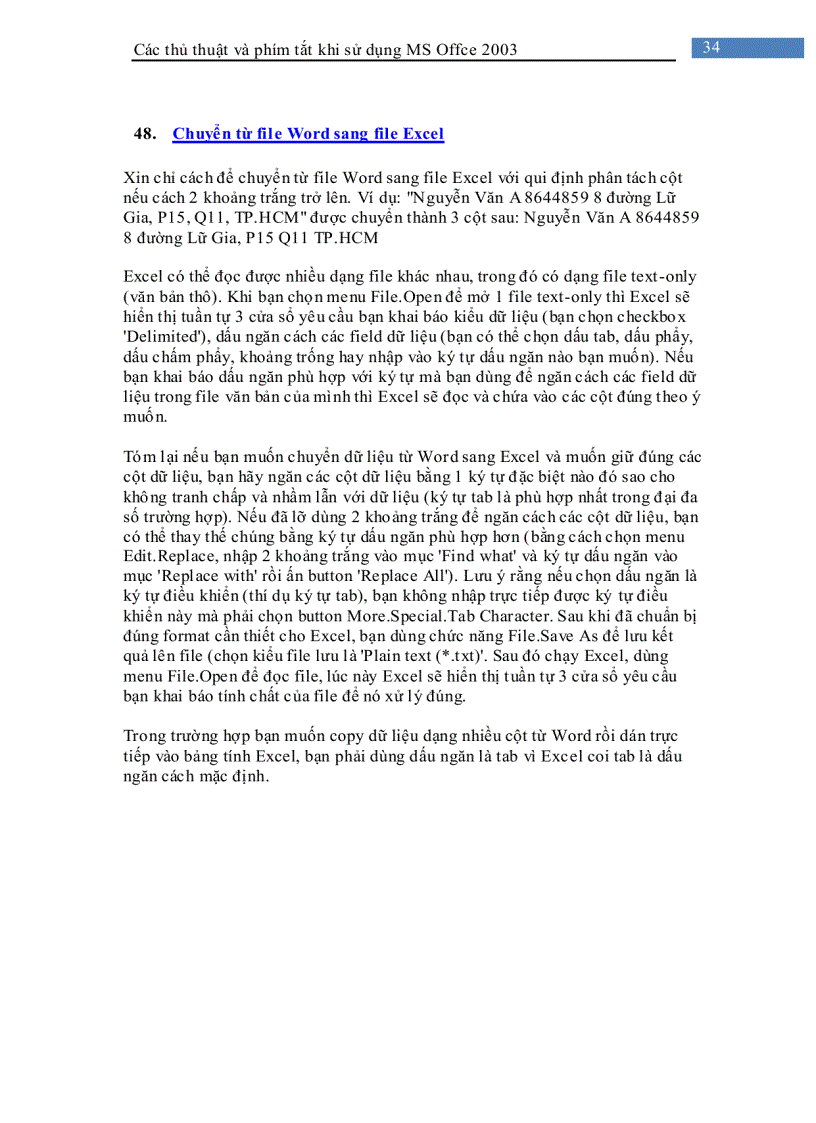 image for page Các thủ thuật khi sử dụng Microsoft Office