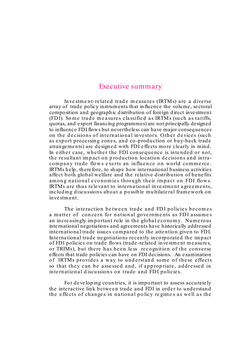 image for page Investment related Trade measures