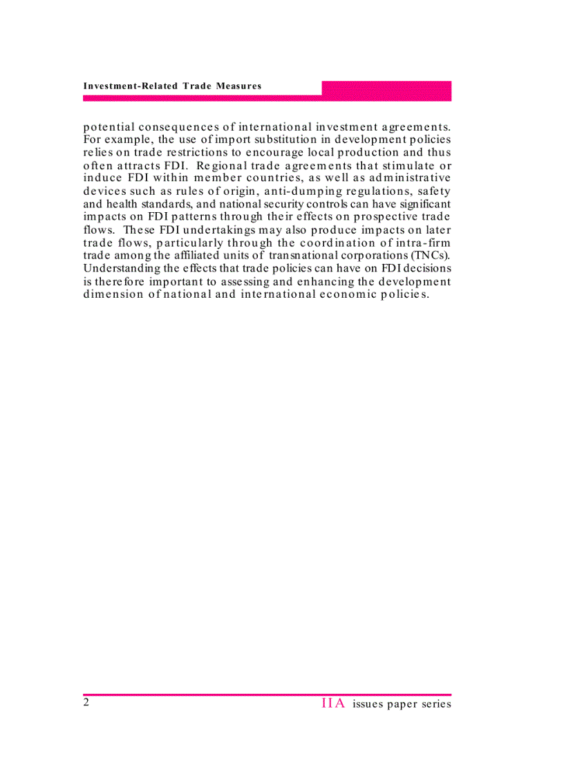 image for page Investment related Trade measures