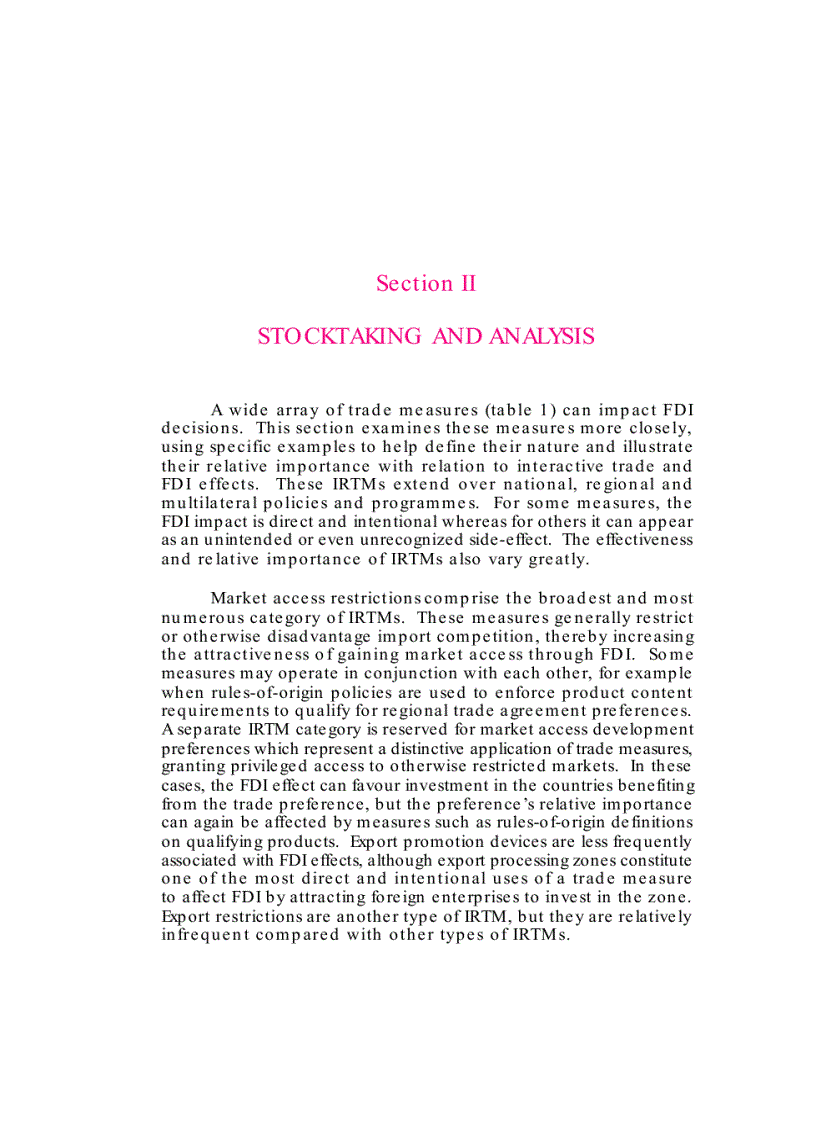 image for page Investment related Trade measures