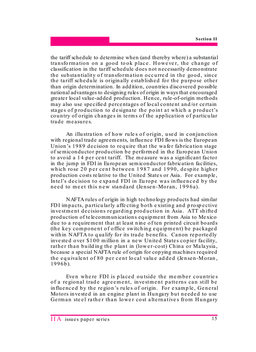 image for page Investment related Trade measures