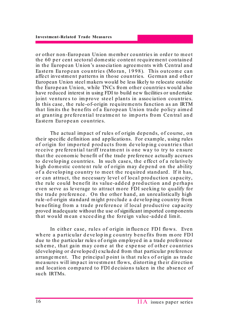 image for page Investment related Trade measures