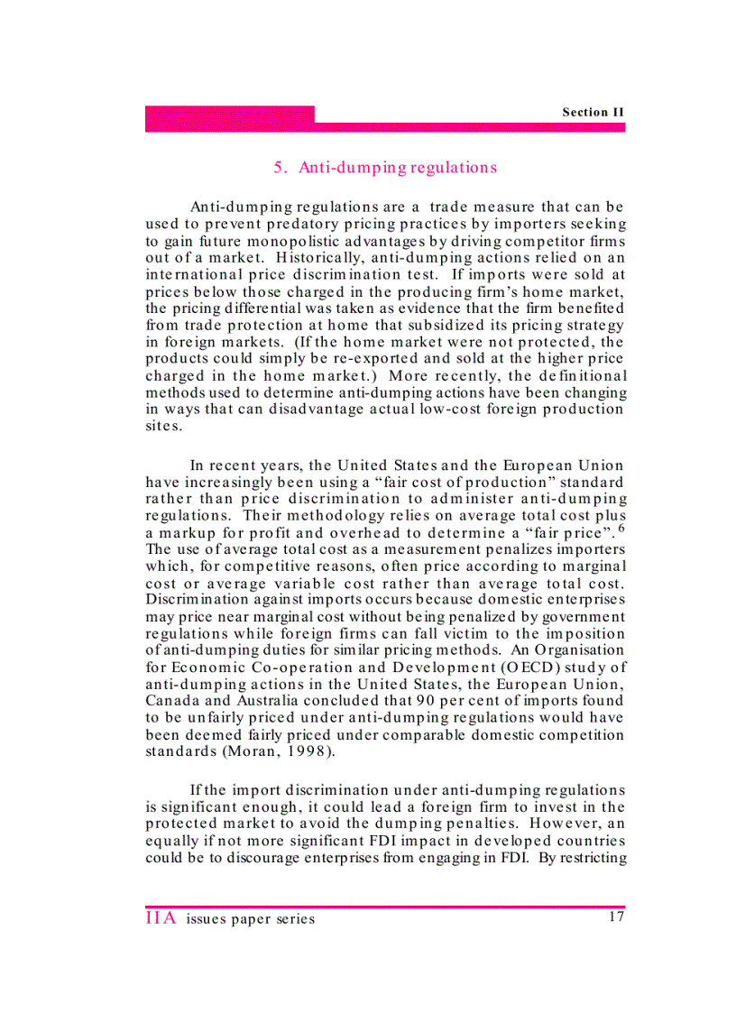 image for page Investment related Trade measures