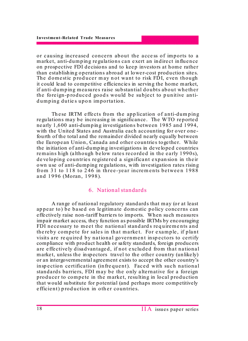 image for page Investment related Trade measures