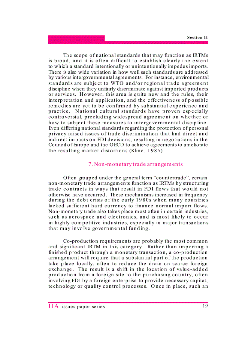 image for page Investment related Trade measures