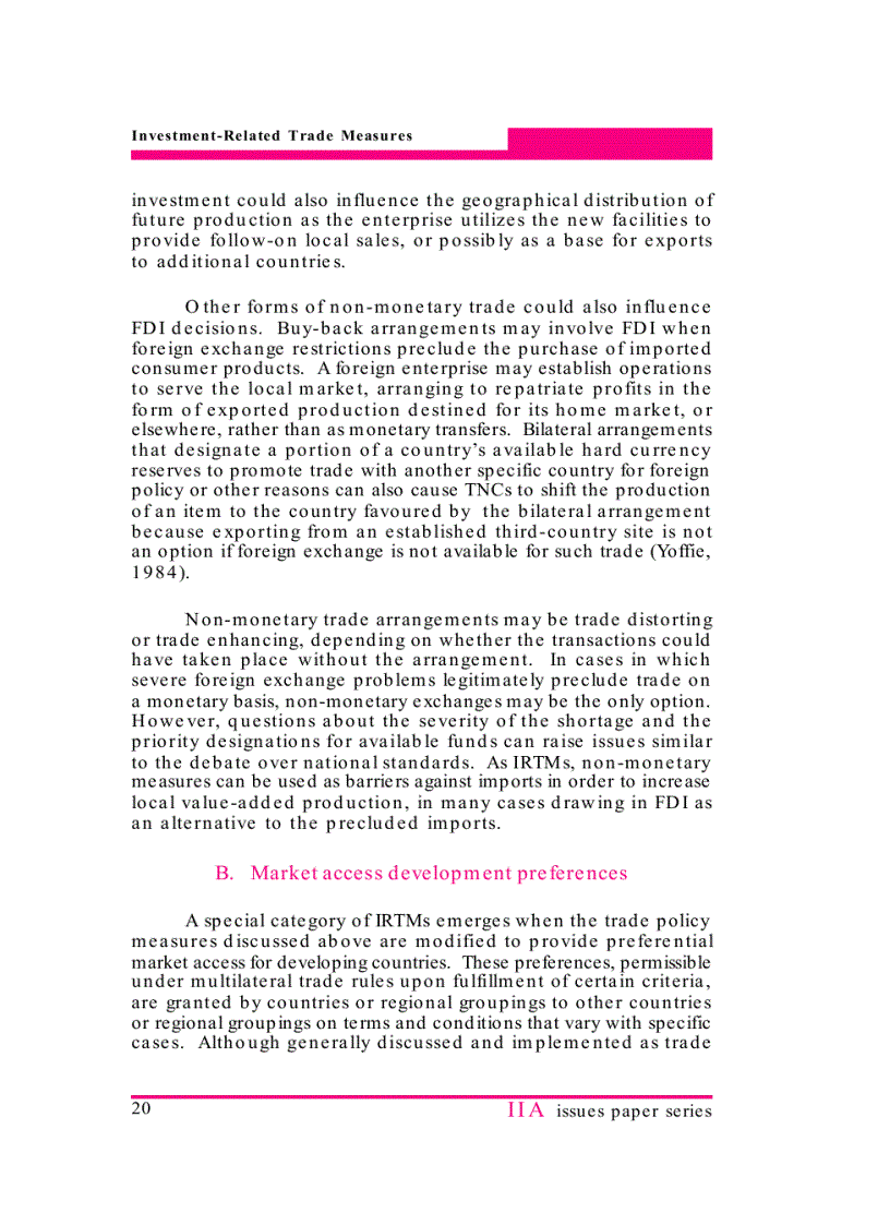 image for page Investment related Trade measures