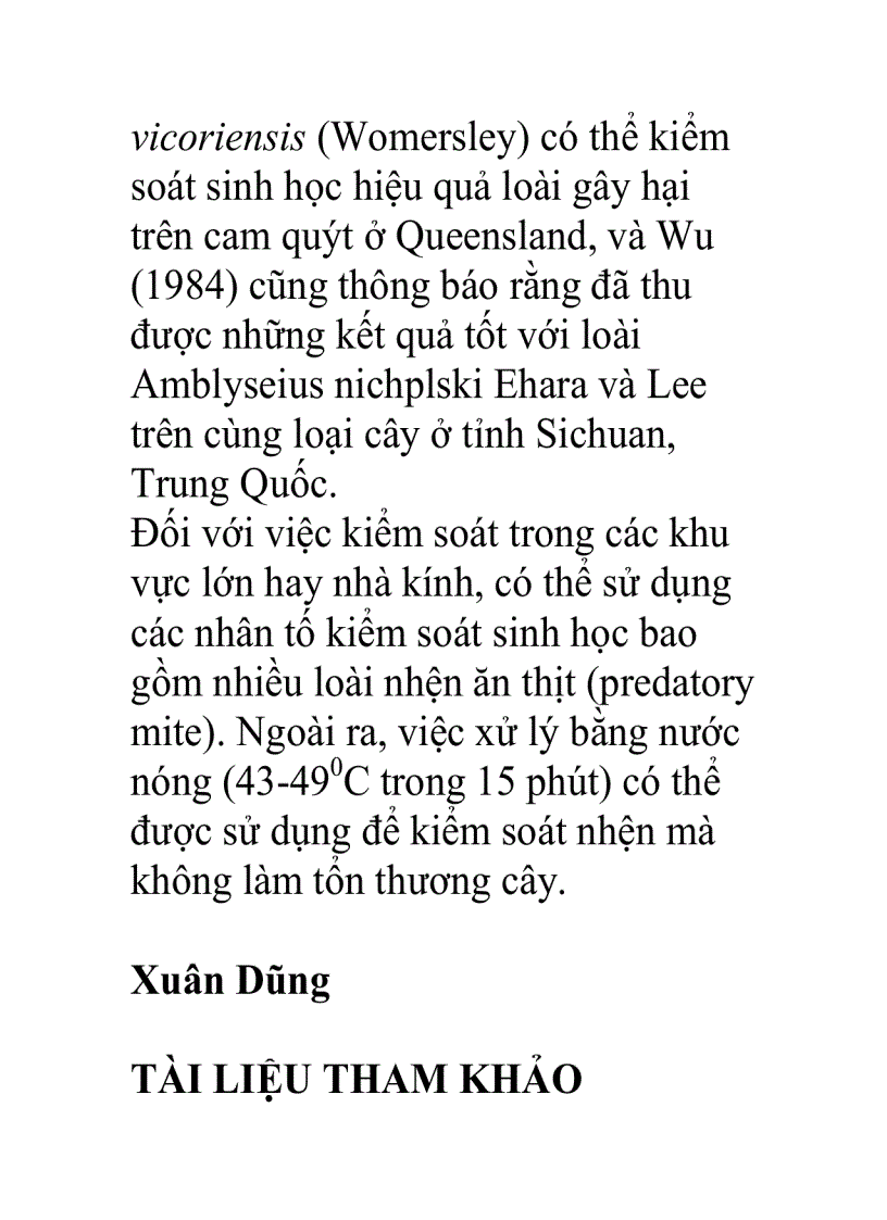 image for page Tác hại của nhện trắng và các biện pháp phòng trừ