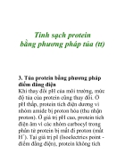 Tinh sạch protein bằng phương pháp tủa tt