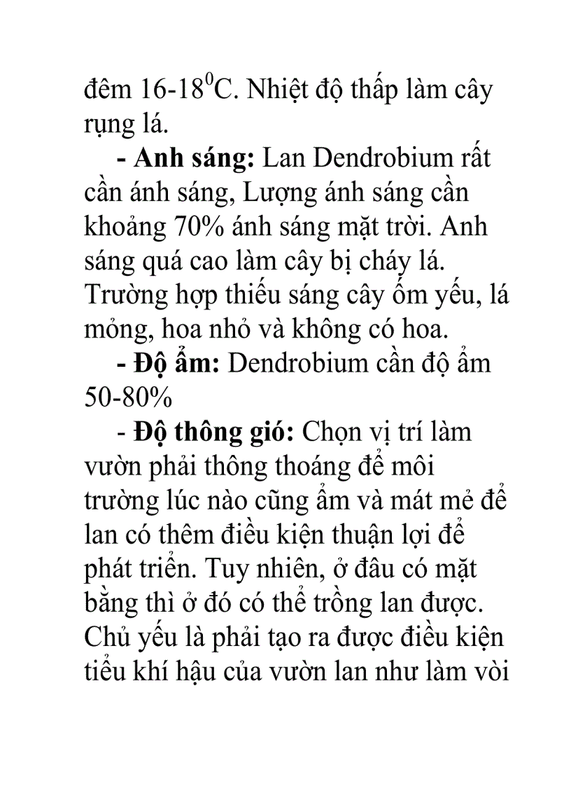 Trồng và chăm sóc lan Dendrobium