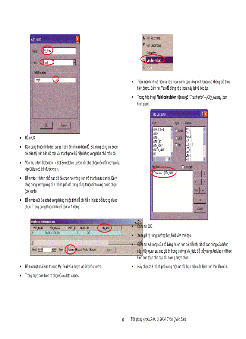 image for page Bài giảng ESRI ArcGIS 8 1 Dùng cho sinh viên ngành Địa lý Địa chính