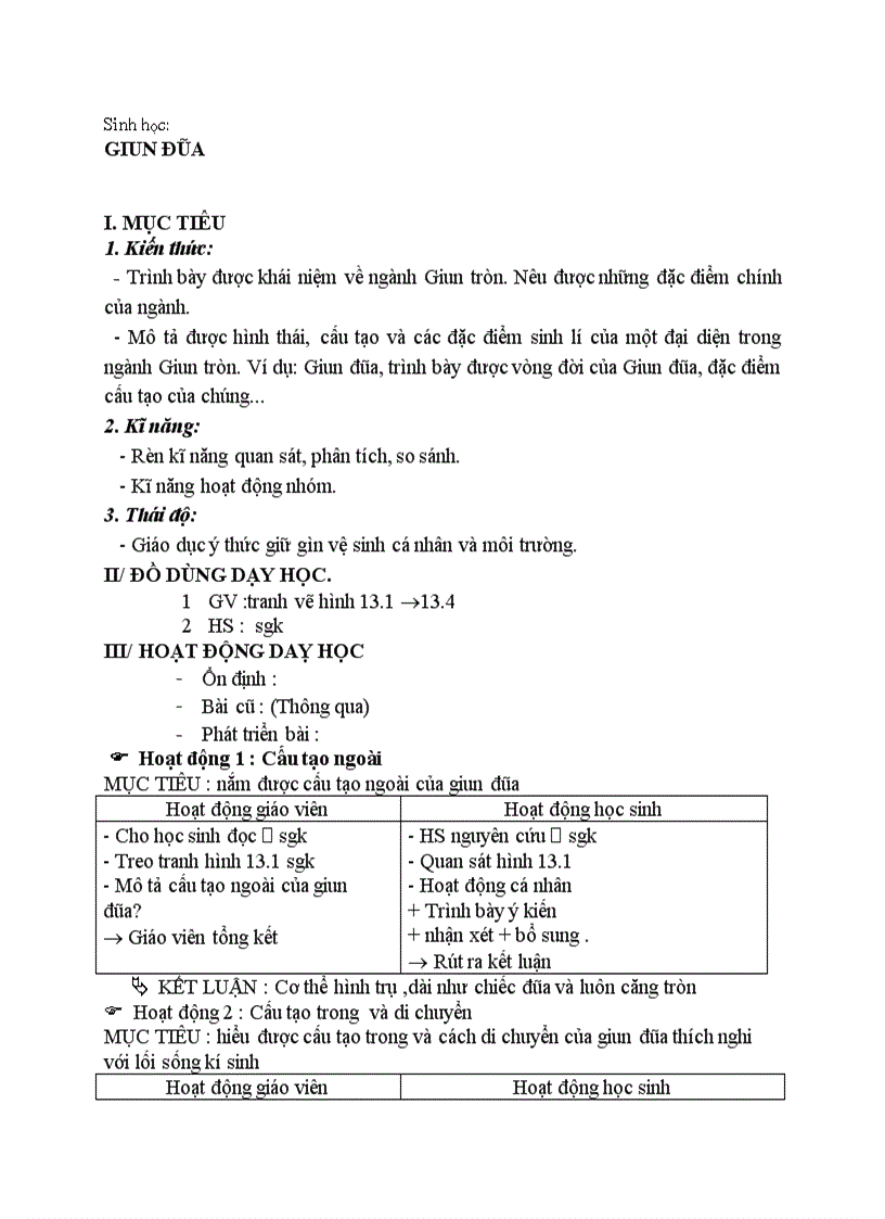 image for page Sinh học GIUN ĐŨA