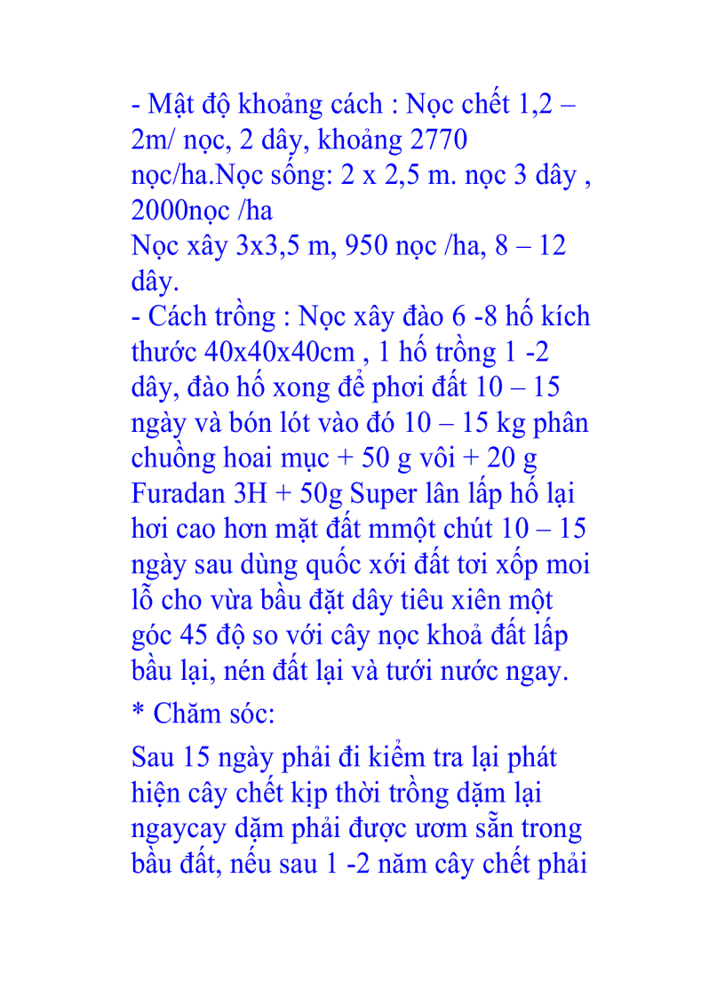 image for page Kỹ thuật trồng và chăm sóc cây tiêu