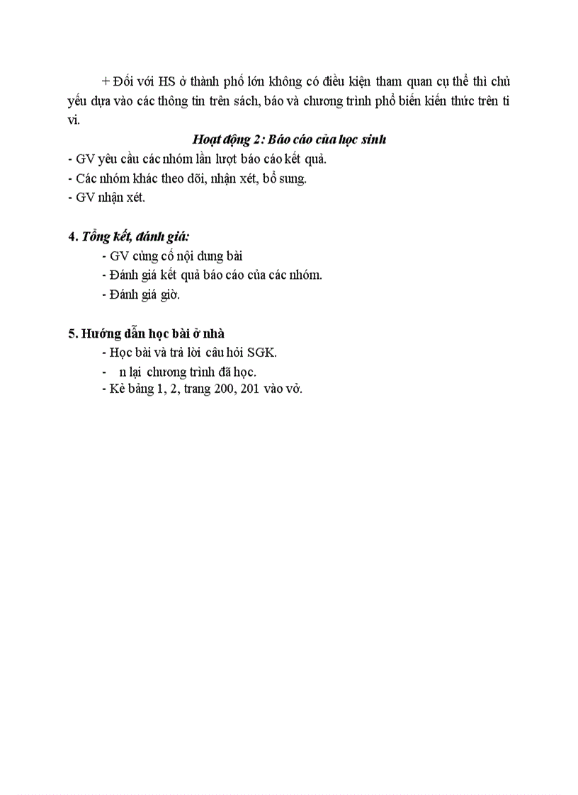 image for page Sinh học THỰC HÀNH TÌM HIỂU MỘT SỐ ĐỘNG VẬT CÓ TẦM QUAN TRỌNG Ở ĐỊA PHƯƠNG